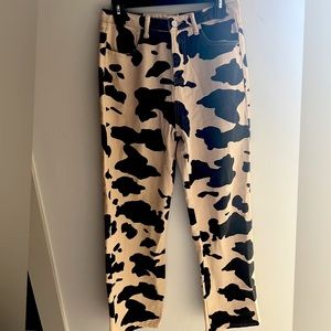 Cow Print High Waisted Pants